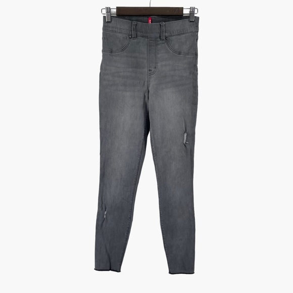 SPANX Distressed Denim Leggings in Vintage Grey‎ - Picture 1 of 8